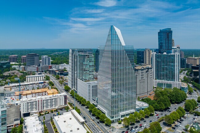 Peachtree Heights is a little more than a mile from the Buckhead office towers.