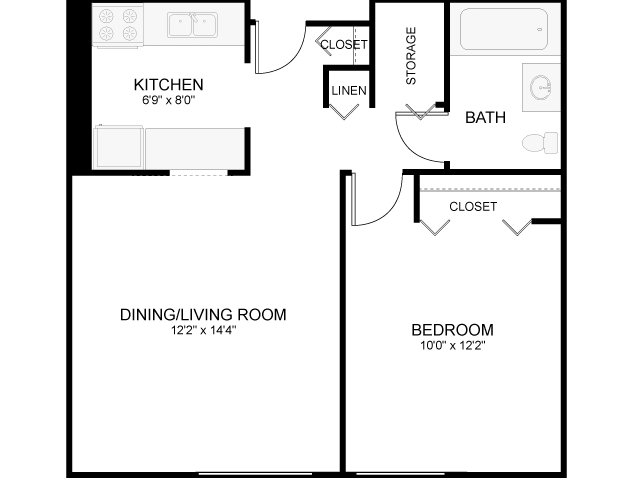 1BR/1BA - Millbrook Square