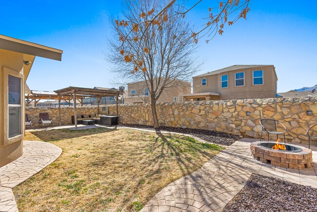 (Turf added after photo taken) Backyard Firepit - 11341 Manuel Moreno Dr