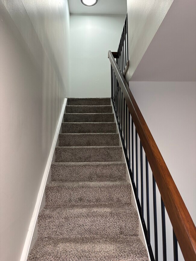 Subiendo las escaleras - Charter Oak Drive