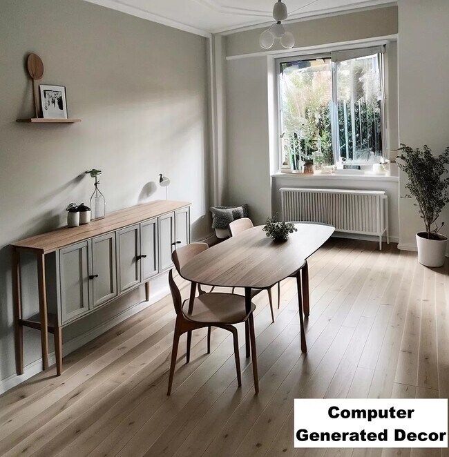 Dining Room with Computer Generated Decor - 47 Westminster Ave