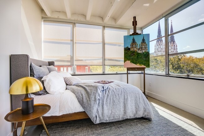 Bedroom with views of downtown - Drayton Tower