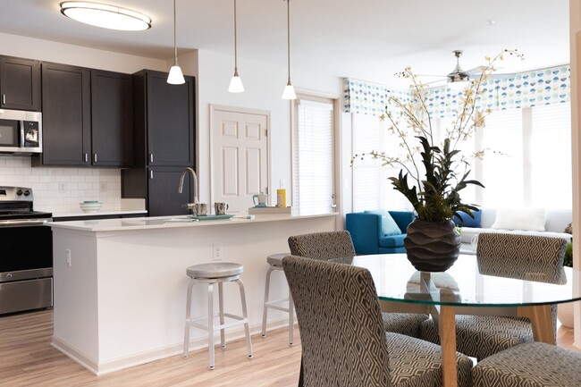 Kitchen and Dining Area - The Moderne at Providence Apartments