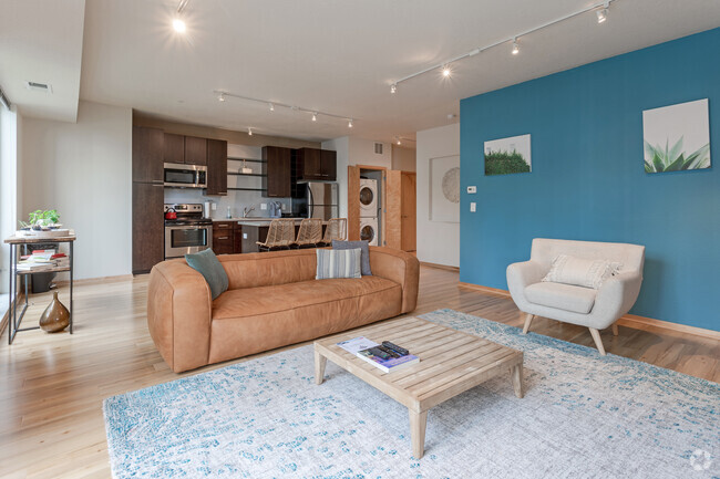 Interior Photo - Blue and Lime