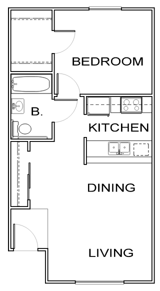 1BR/1BA - Manzanita Hills Apartments