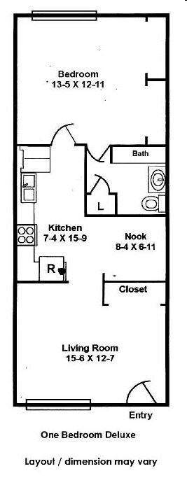 1BR/1BA - Greenbriar Apartments