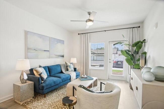 2BR, 2BA-1,176SF-Living room - Avion Apartments