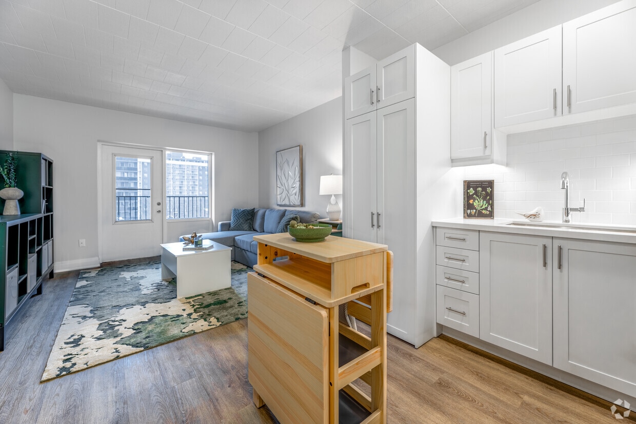 Bachelor - 494SF - Kitchen/Living Room - 255 King