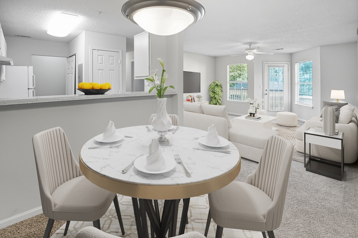 Área de estar - Crescent Pointe Apartments