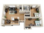 2BR/1BA - The Meyer