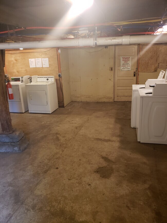 Basement laundry - 150 Washington St