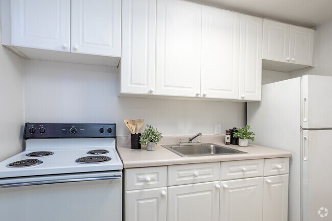 1 habitación, 1 baño - 650 pies cuadrados - Cocina - The Shelton at Cameron Court Apts.