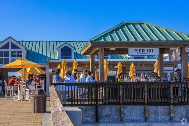 Pier 101 Cafe at the foot of the Pier on Folly Beach, SC.