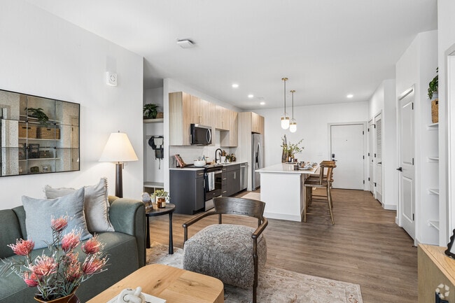 2BR, 2BA - 1,068SF - Living Room - Gables Angeline