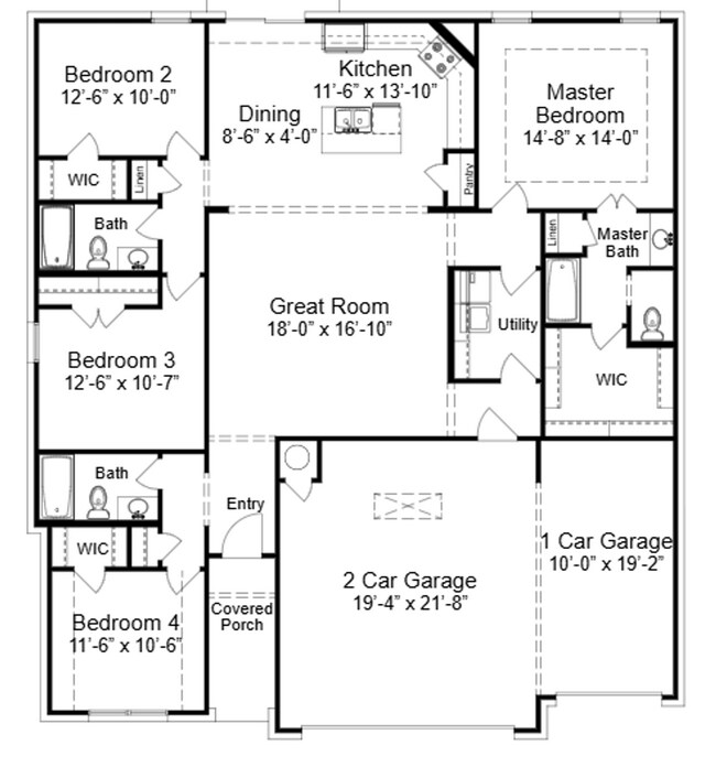 Foto del edificio - 4 Bed 3 Bath New Construction Simmons Home at Pine Valley Ranch