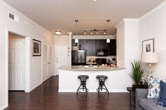 1BR, 1BA - 780SF  The Assana Kitchen and Counter Dining - Cascadia Luxury Apartments