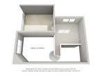 1BR 1BA plus loft - Plan F