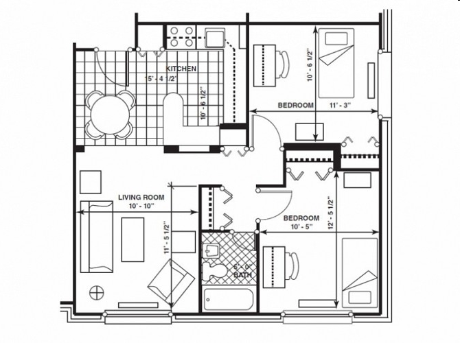 2BR/1BA - Hayes Student Living