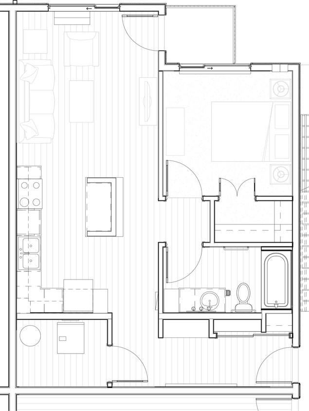 1 habitación / 1 baño / 673 ft² - Zephyr Line