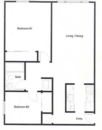 2BR/1BA - Madison Gate