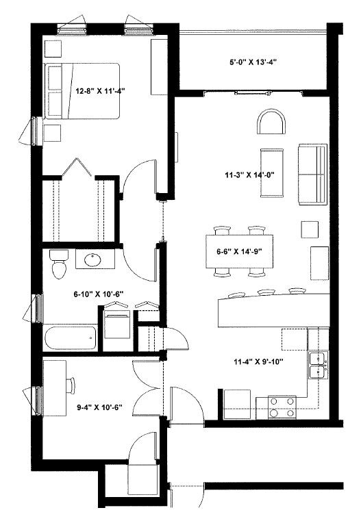 The Ideal Apartments Madison Wi Floorplan The Ideal