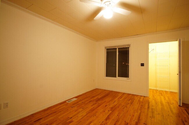 Hardwood flooring in master bedroom, including walk-in closet - 804 Edson St.