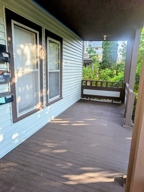 Deck area for first floor - 2069 Winnebago St