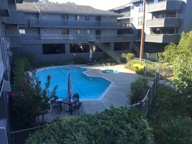 Pool and spa area nestled within the complex - 1600 San Miguel Dr