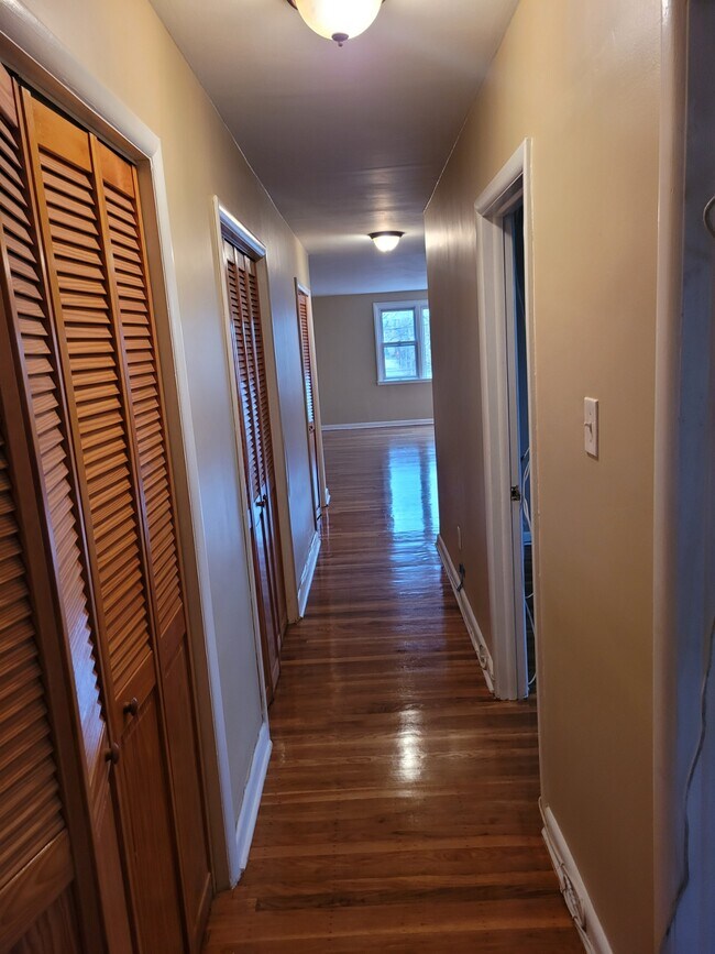 Hallway lined with storage closets leading to bdrms/bath - 906 E Sedgwick St