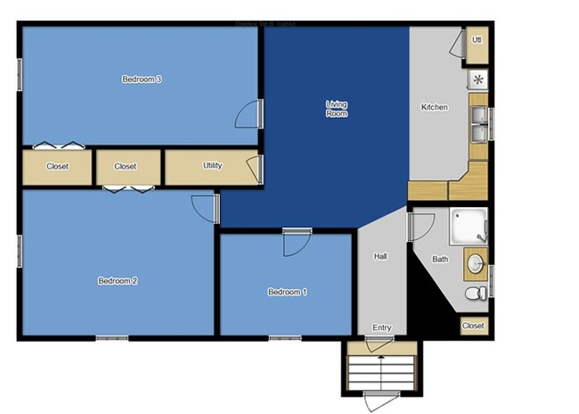 3 Bedroom Apartment Duplex - South Rock Apartment