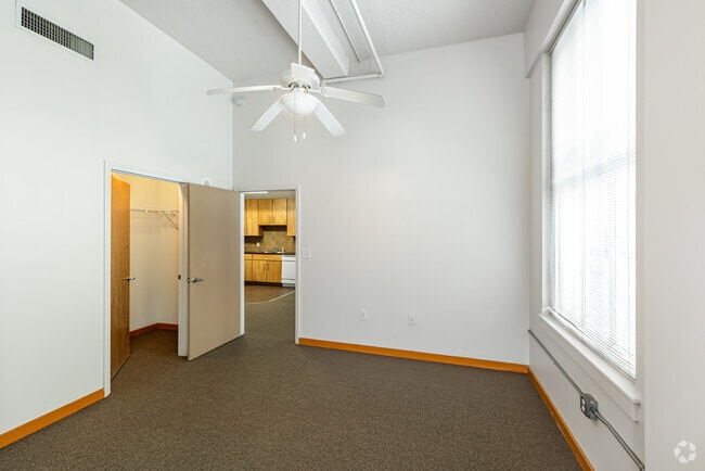 2BR, 1BA - 910SF - Bedroom - Grand Boulevard Lofts