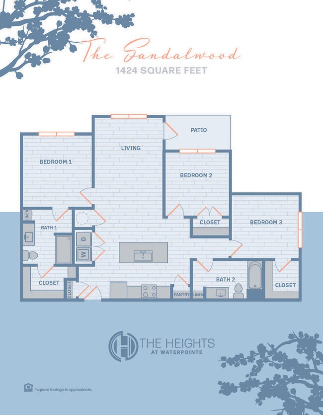 El Sandalwood: 3 habitaciones, 2 baños - The Heights at Waterpointe