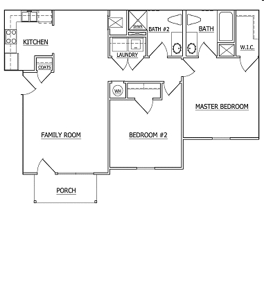 2BR/2BA - Silver Oak Apartments