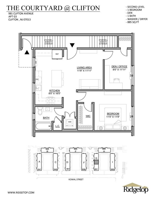 Interior Photo - The Courtyard @ Clifton: In-Unit Washer & Dryer, Heat, Hot & Cold Water, Gas Included, and Bark P...