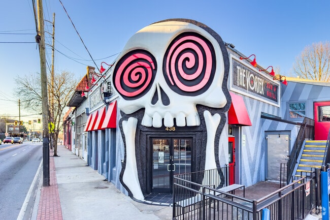 The Vortex Bar and Grill is a very unique spot to grab a bite to eat in Candler Park.