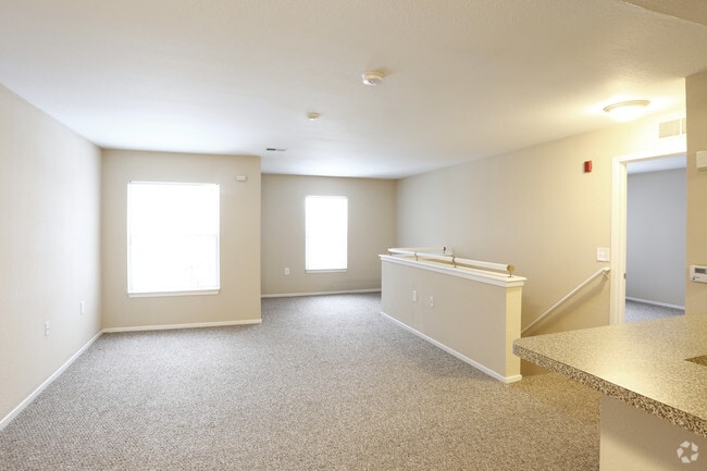 One Bedroom - Living Room - Canton Club Apartments - Canton, MI
