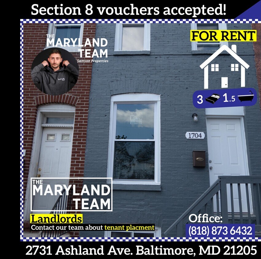 2731 Ashland Ave, Baltimore, MD 21205 Townhome Rentals in Baltimore