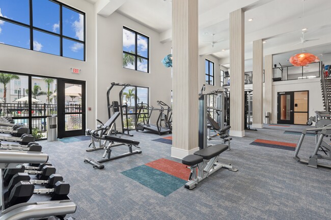 Fitness Center with Cardio, Cross-fit, Resistance & Free Weights - Sopra Luxury Living