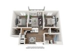 2 Bed 1 Bath (B2)