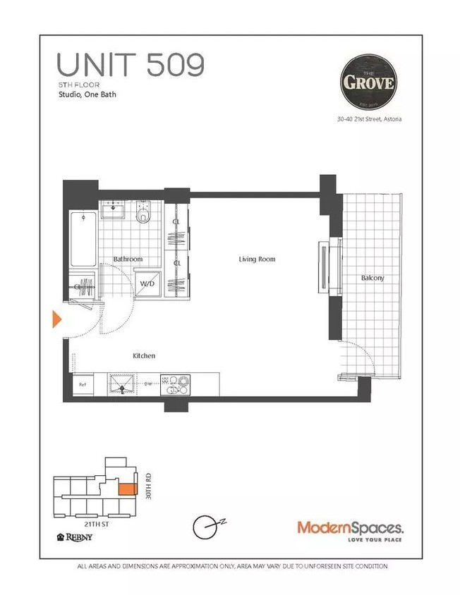 Plano de planta de estudio - The Grove