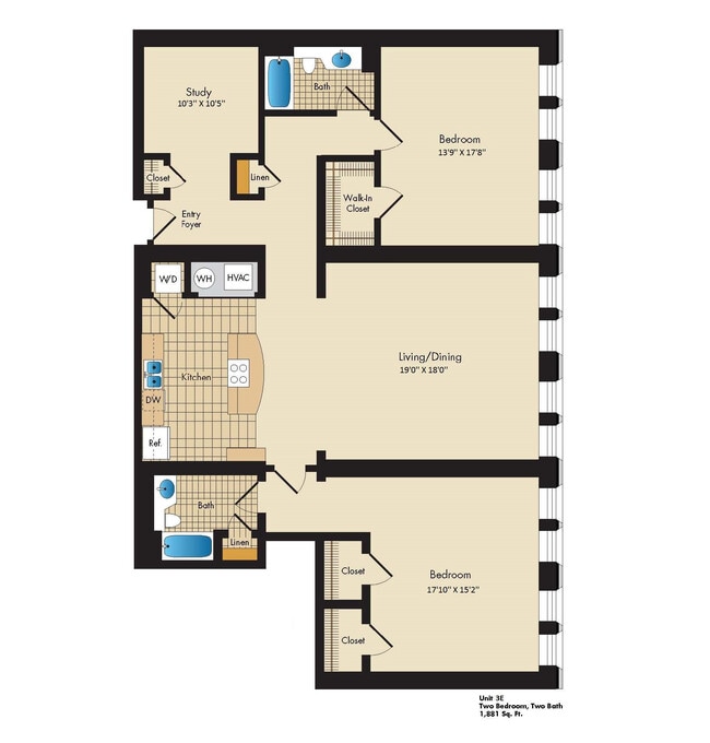 Floorplan - Historic Row Apartments
