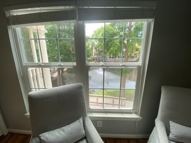View of the pond from the living room - 1523 Telfair Way