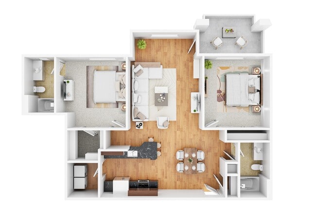 1,218 Sq Ft - Grayhawk Apartments
