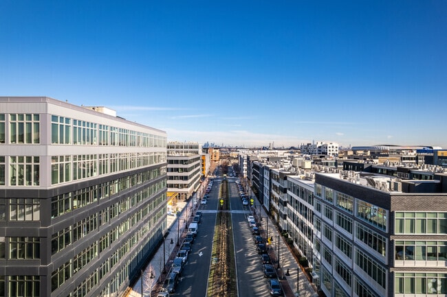 The streets of Harrison is lined with newly furnished apartments.