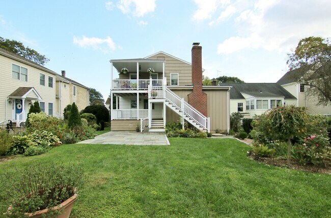 Back Yard & Covered Porch - 111 Halstead Ave