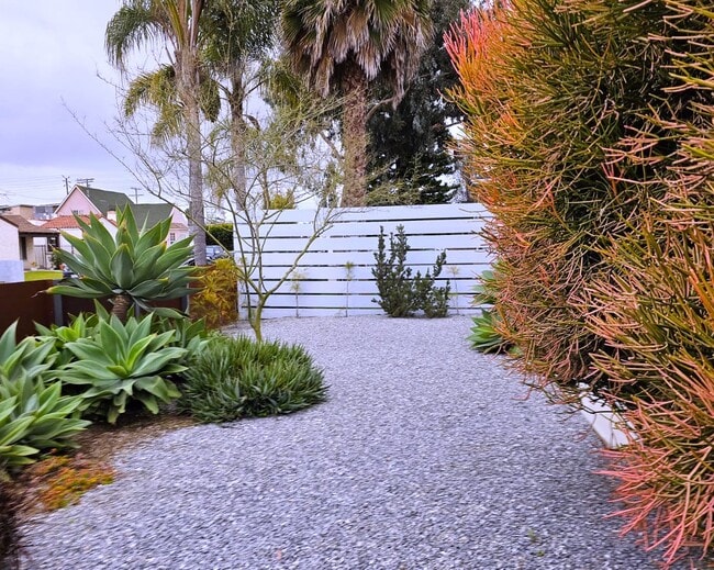 front yard at street - 939 Indiana Ave