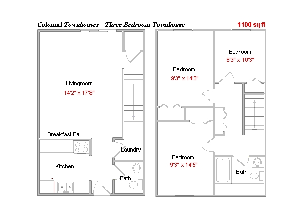 3BR/1.5BA - Colonial Apartments