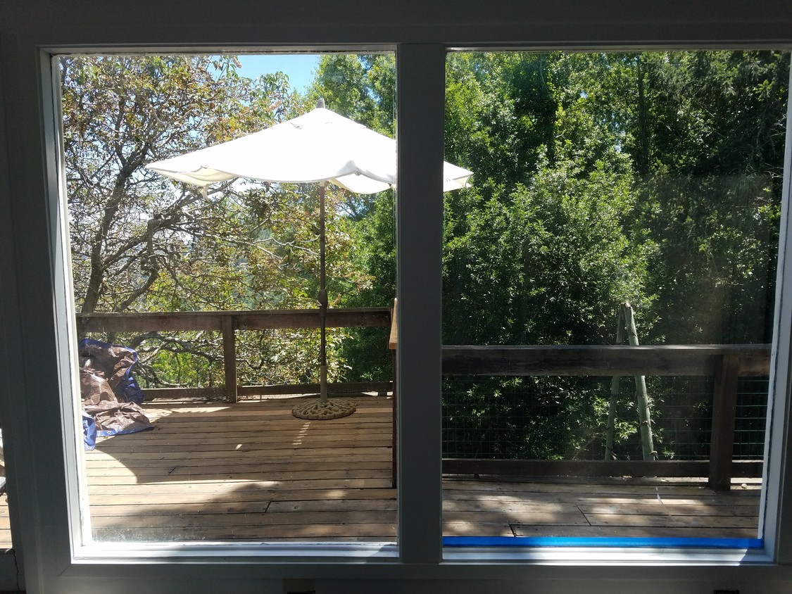 Deck- from inside unit - 295 Scenic Rd