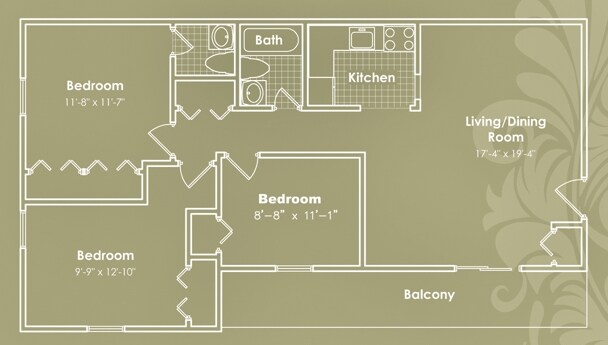 Valley York Apartments – 3 Bedroom