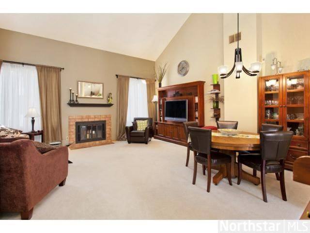 Open Living Area With Fireplace - 3031 Lake Shore Dr
